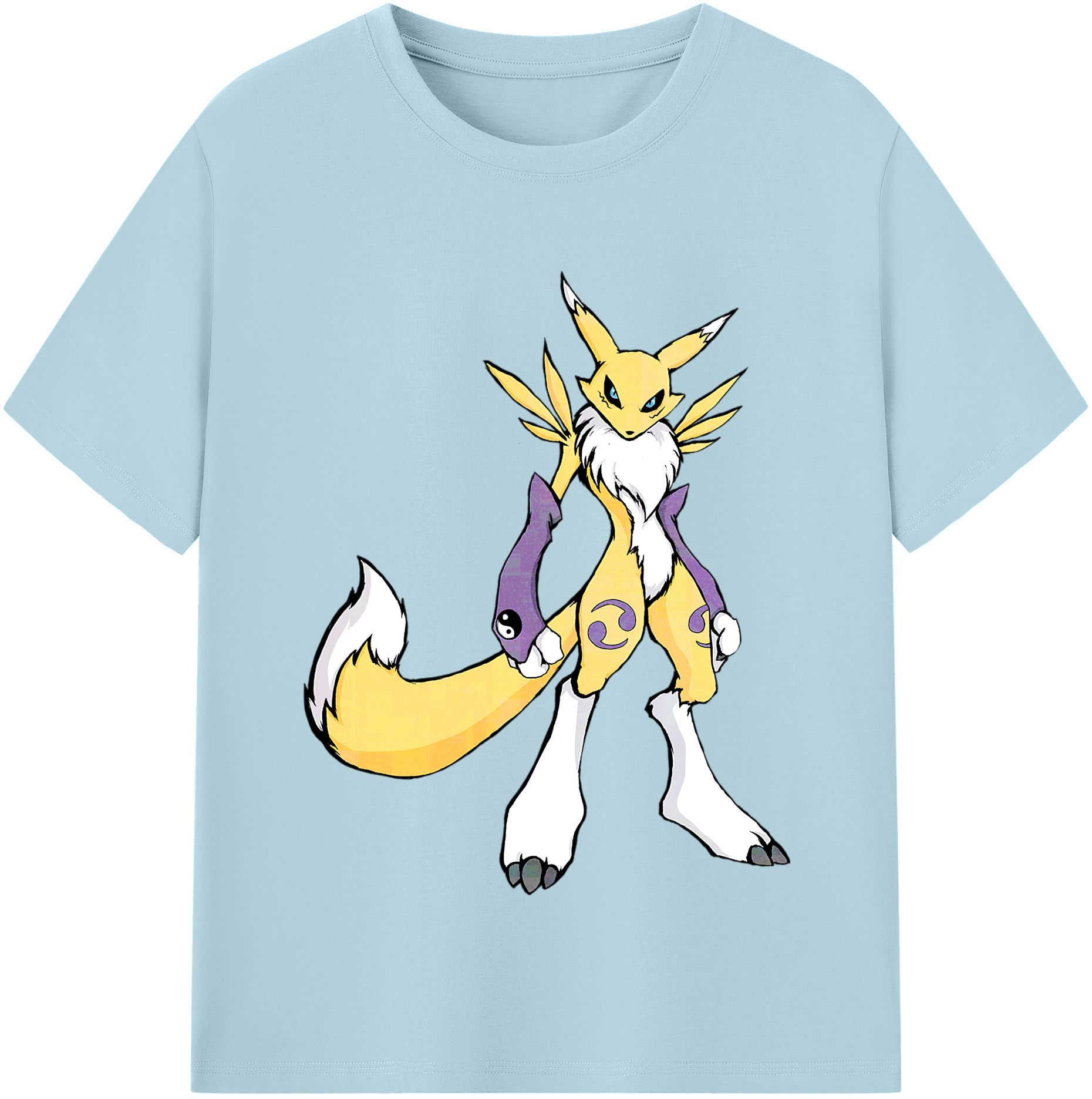 （画像用） Digimon デジタルモンスター/デジモン 綿100％半袖Tシャツ（フロントプリント）